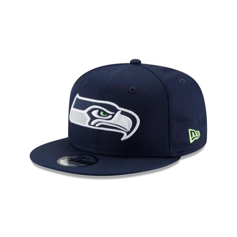 NFL Seattle Seahawks Basic 9Fifty Snapback (BNN0718) - Blue New Era Caps